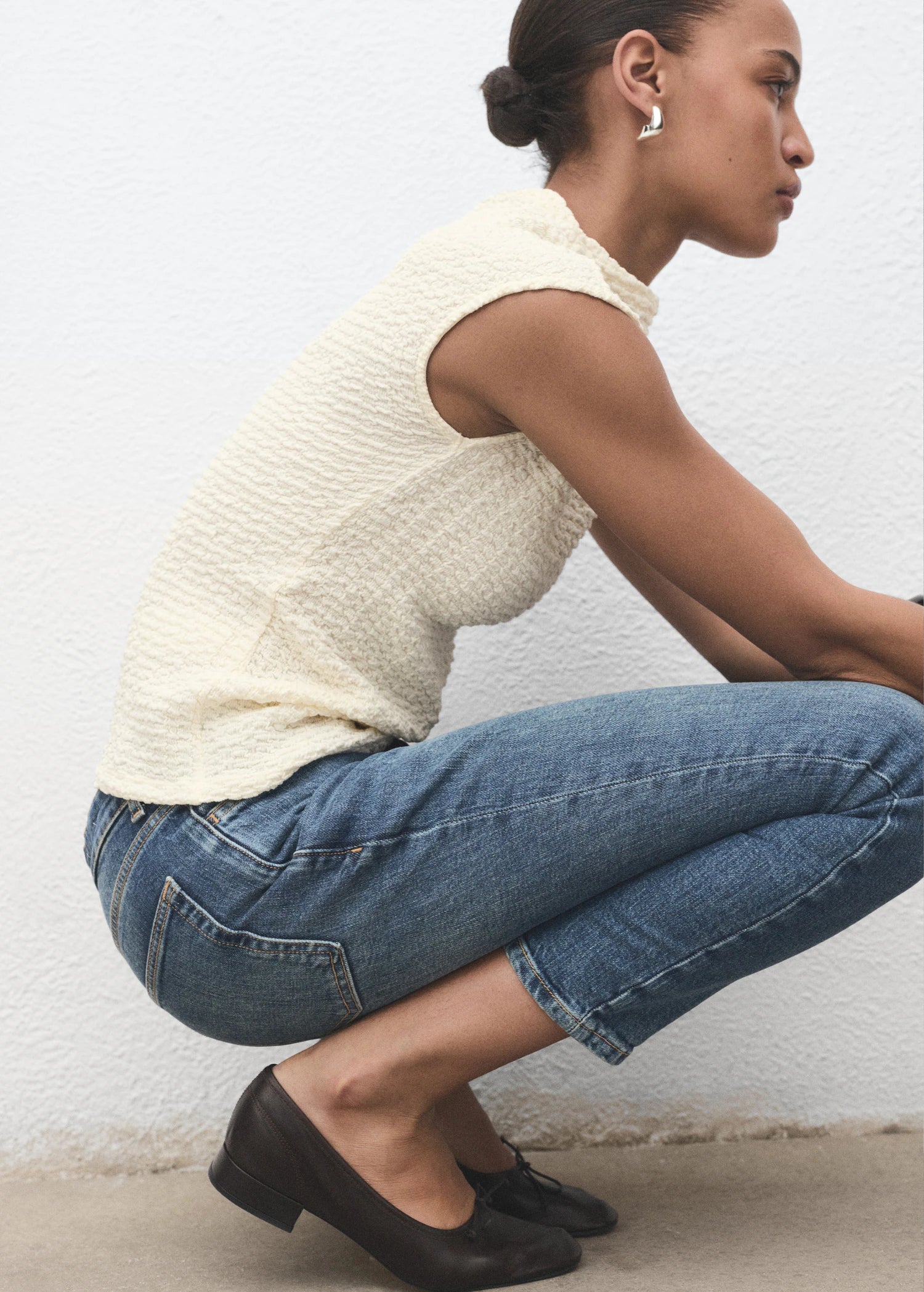 Textured Cotton Top