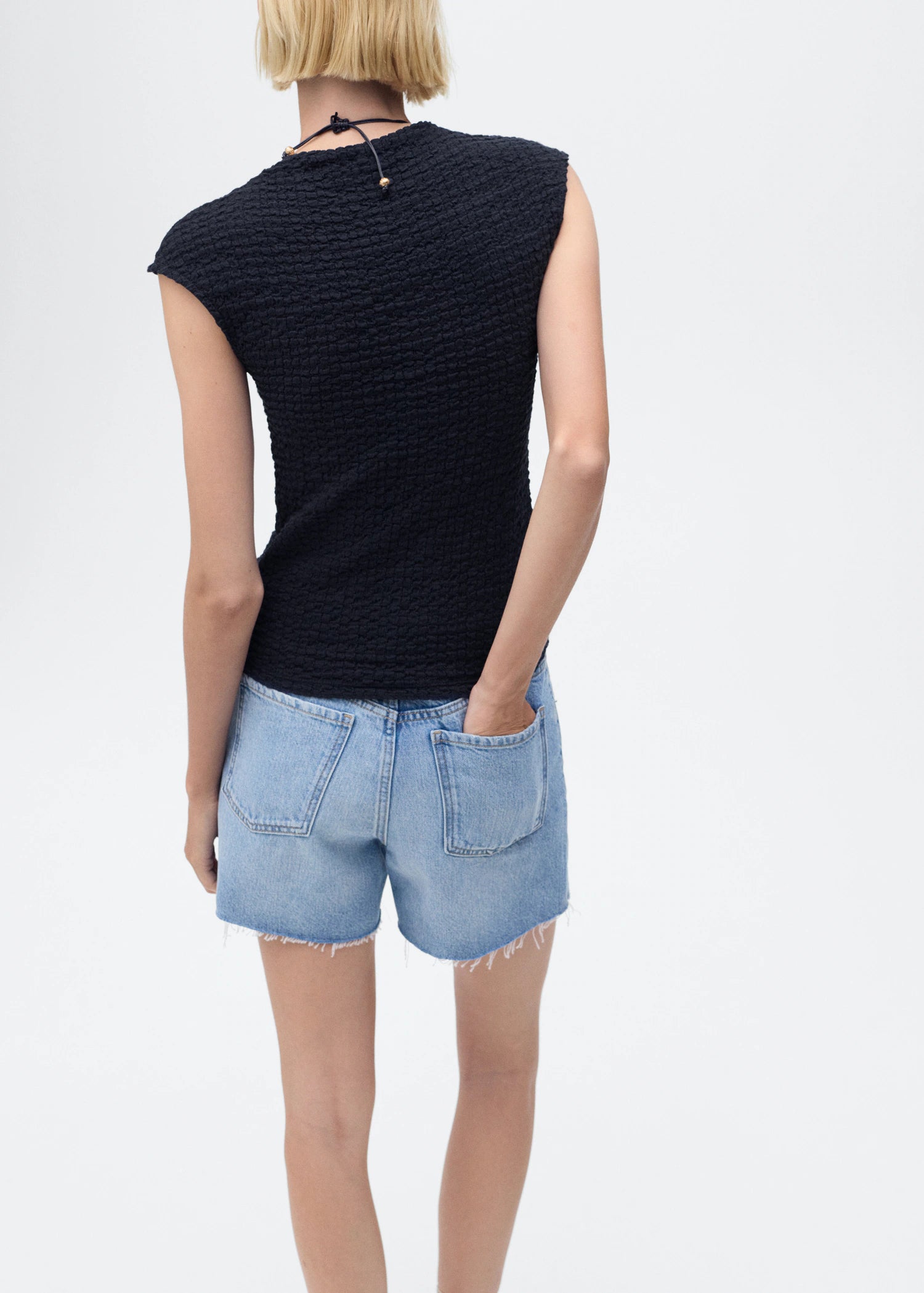 Textured Cotton Top