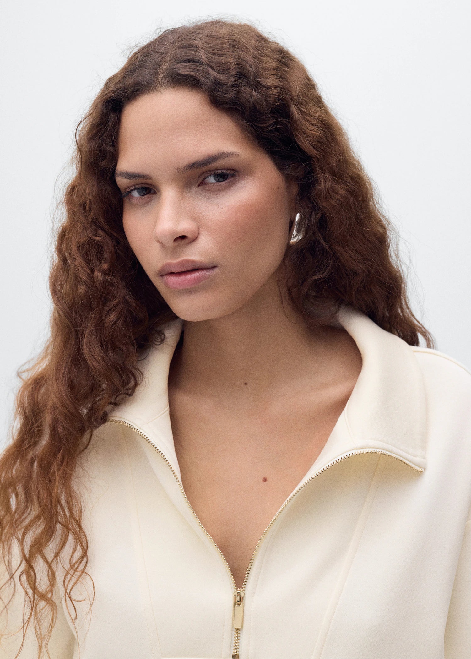 Three Quarter Sleeve Jacket With Pockets