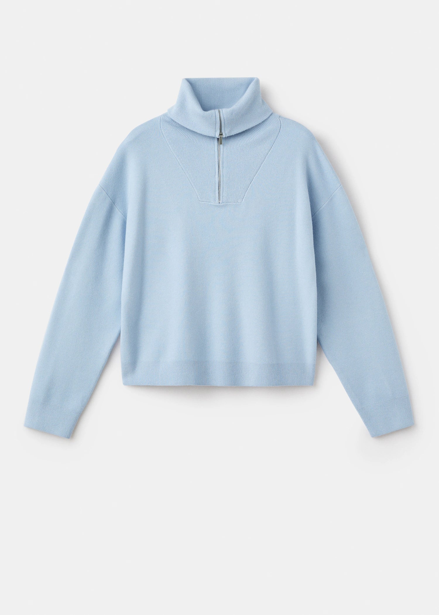 Turtleneck Sweater With Zip