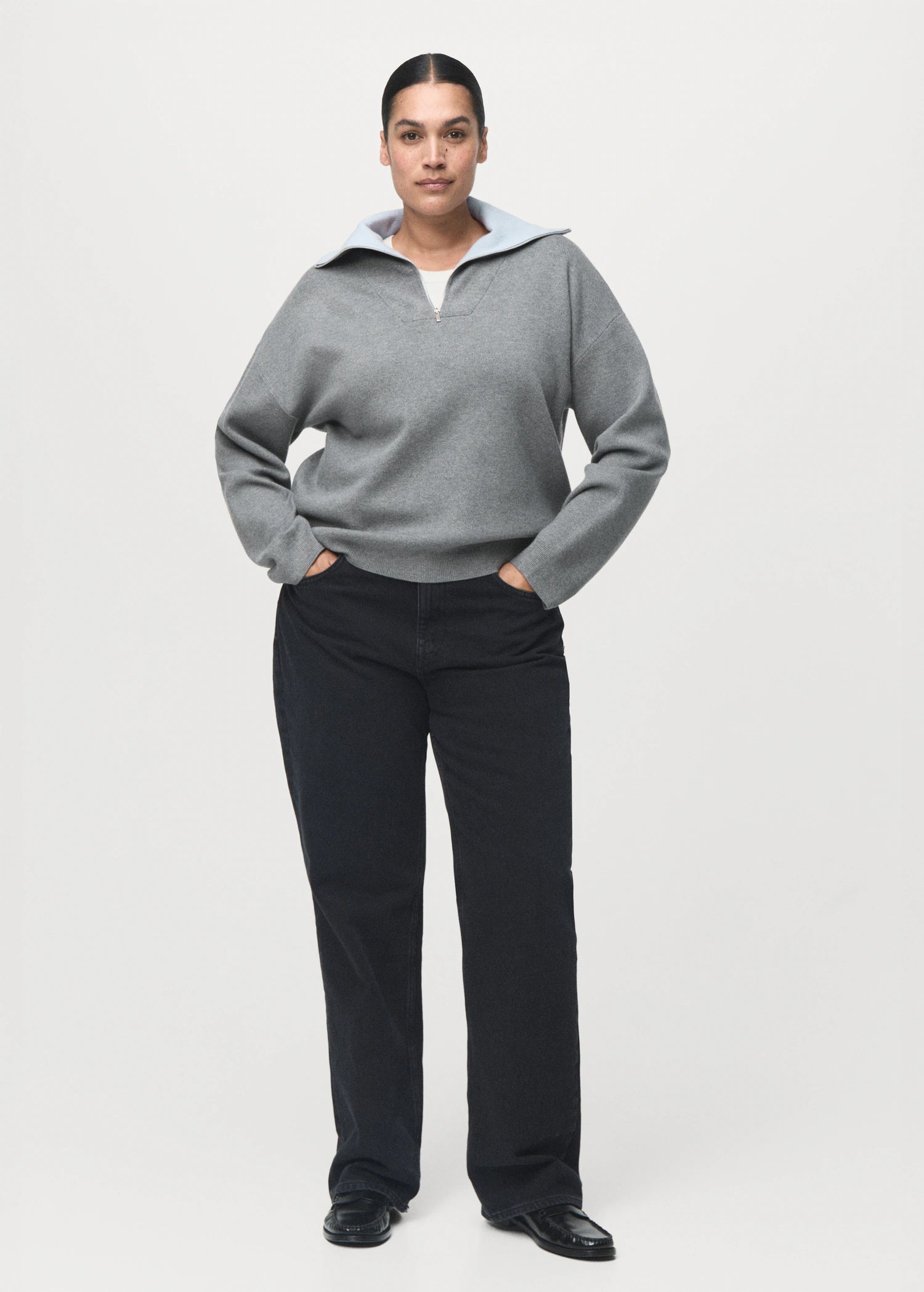 Turtleneck Sweater With Zip