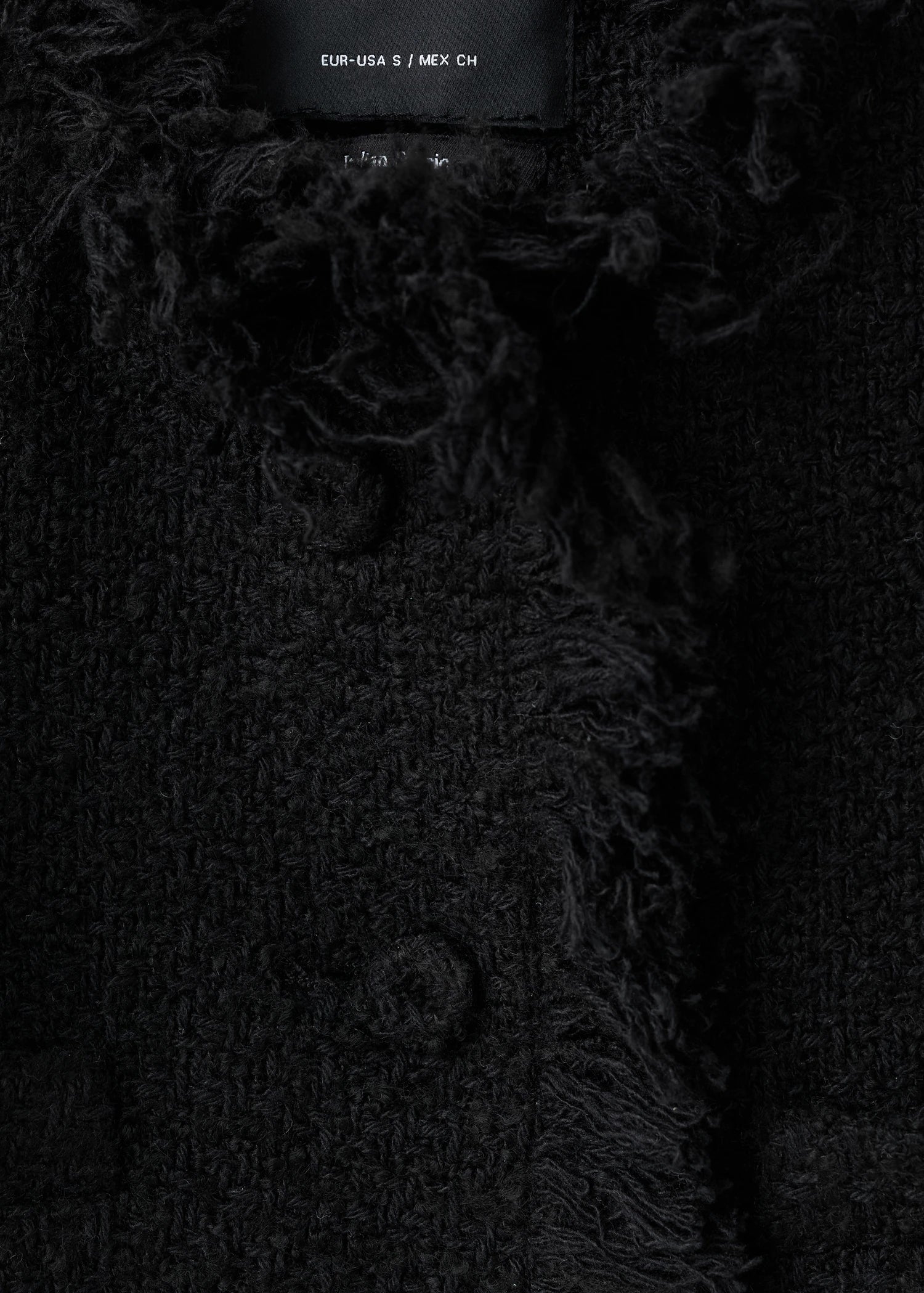 Tweed Jacket With Frayed Ends