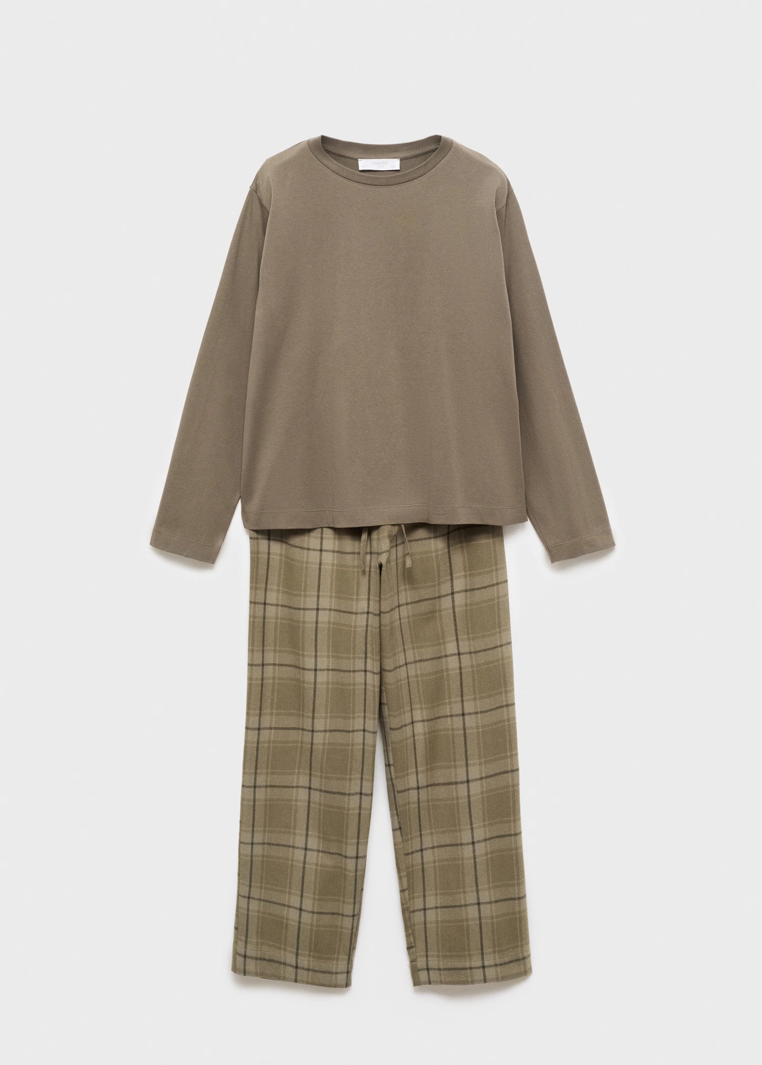 Two Piece Flannel Check Pyjamas