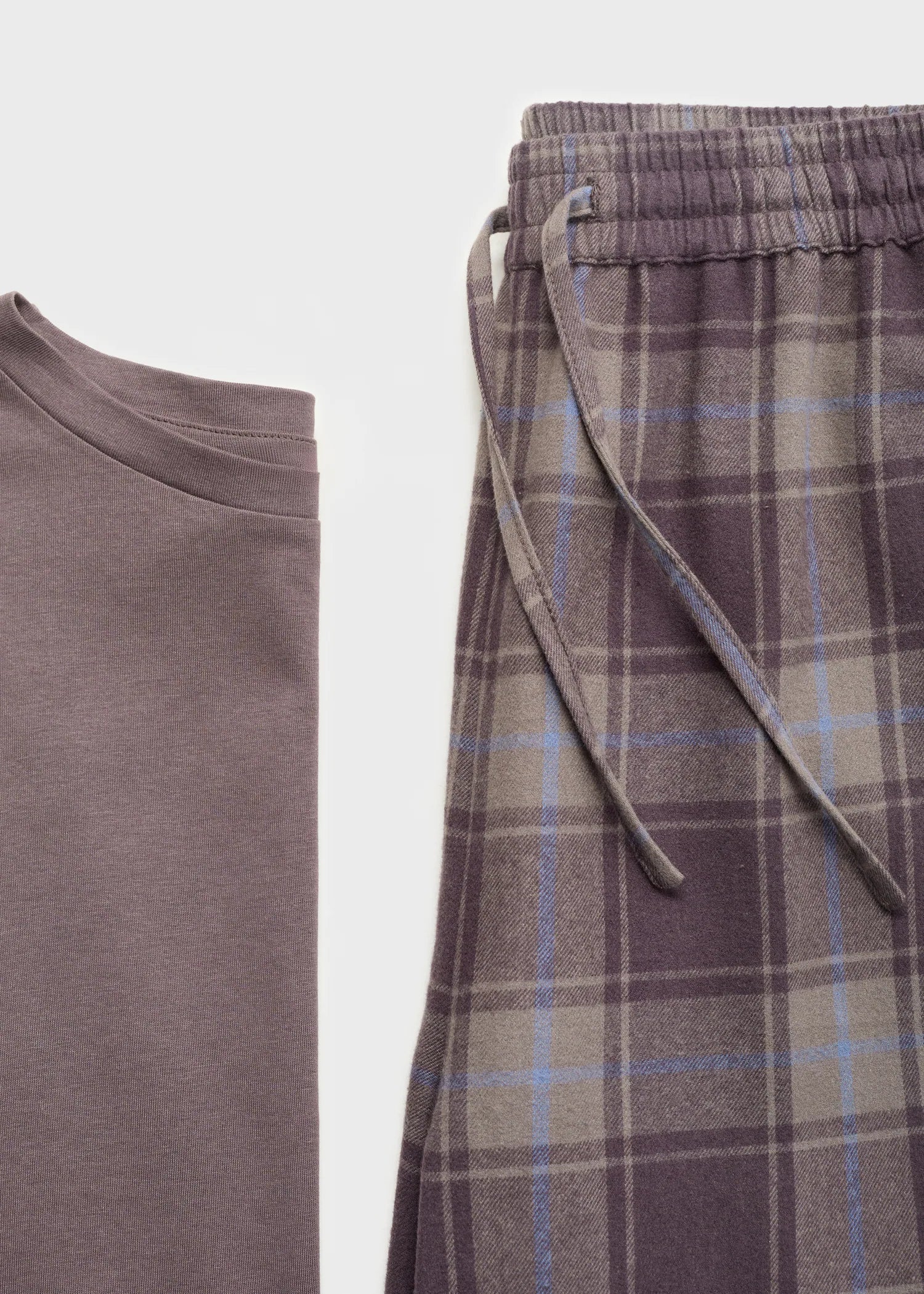 Two Piece Flannel Check Pyjamas