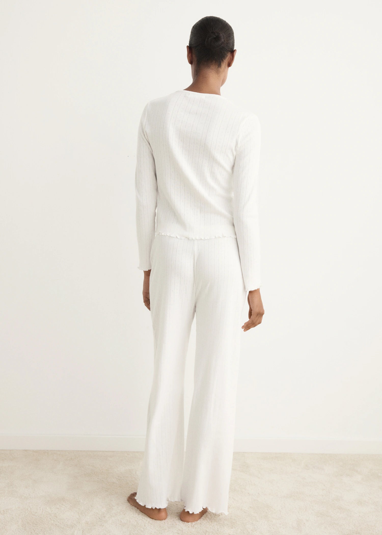 Two Piece Openwork Cotton Pyjamas