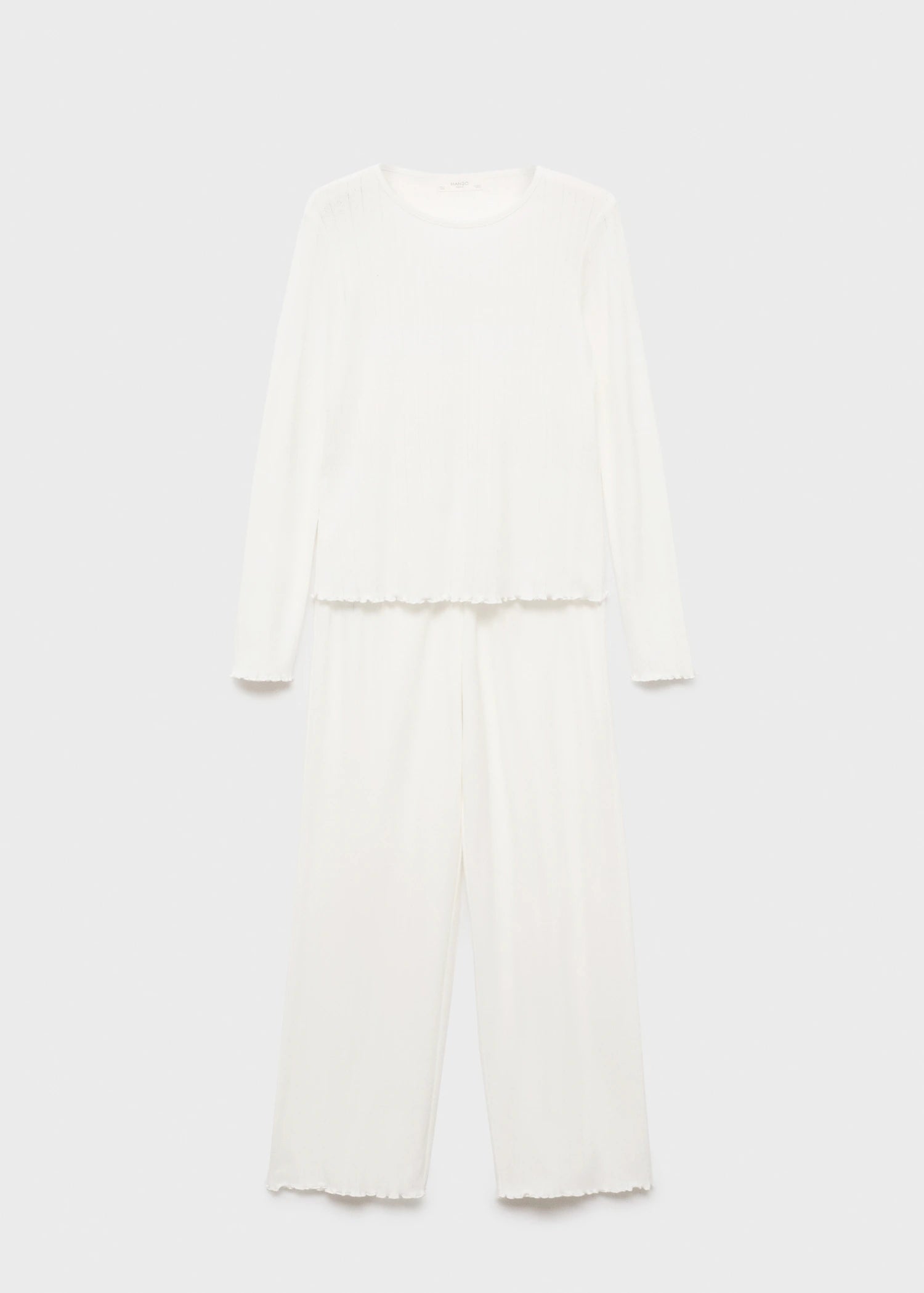 Two Piece Openwork Cotton Pyjamas