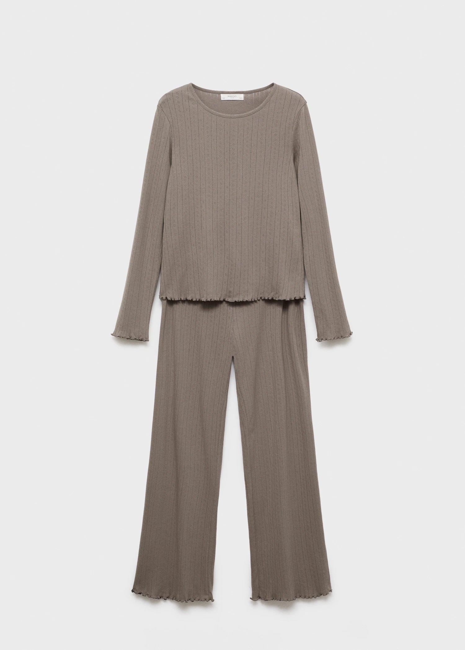 Two Piece Openwork Cotton Pyjamas