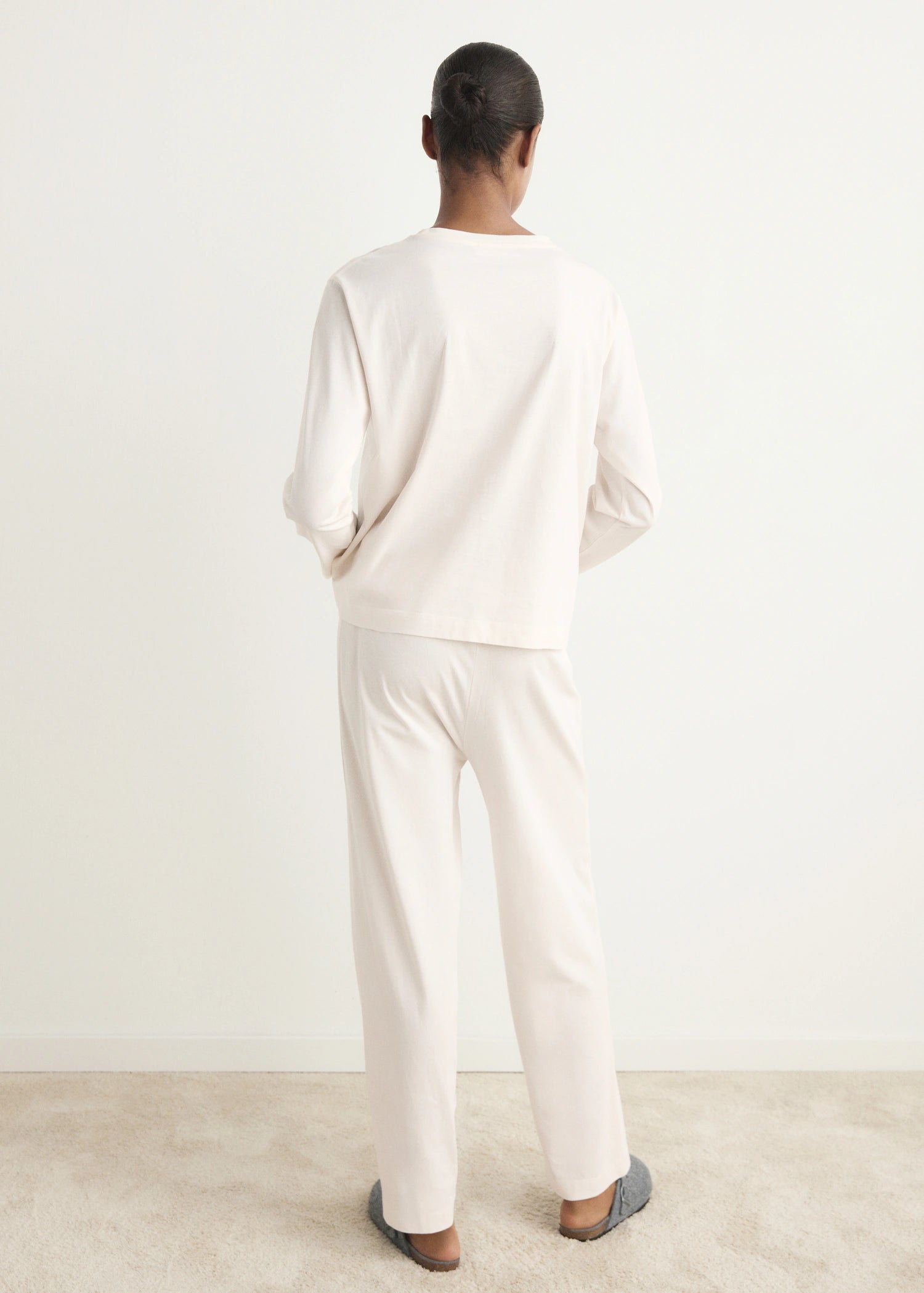 Two Piece Plain Cotton Pyjamas