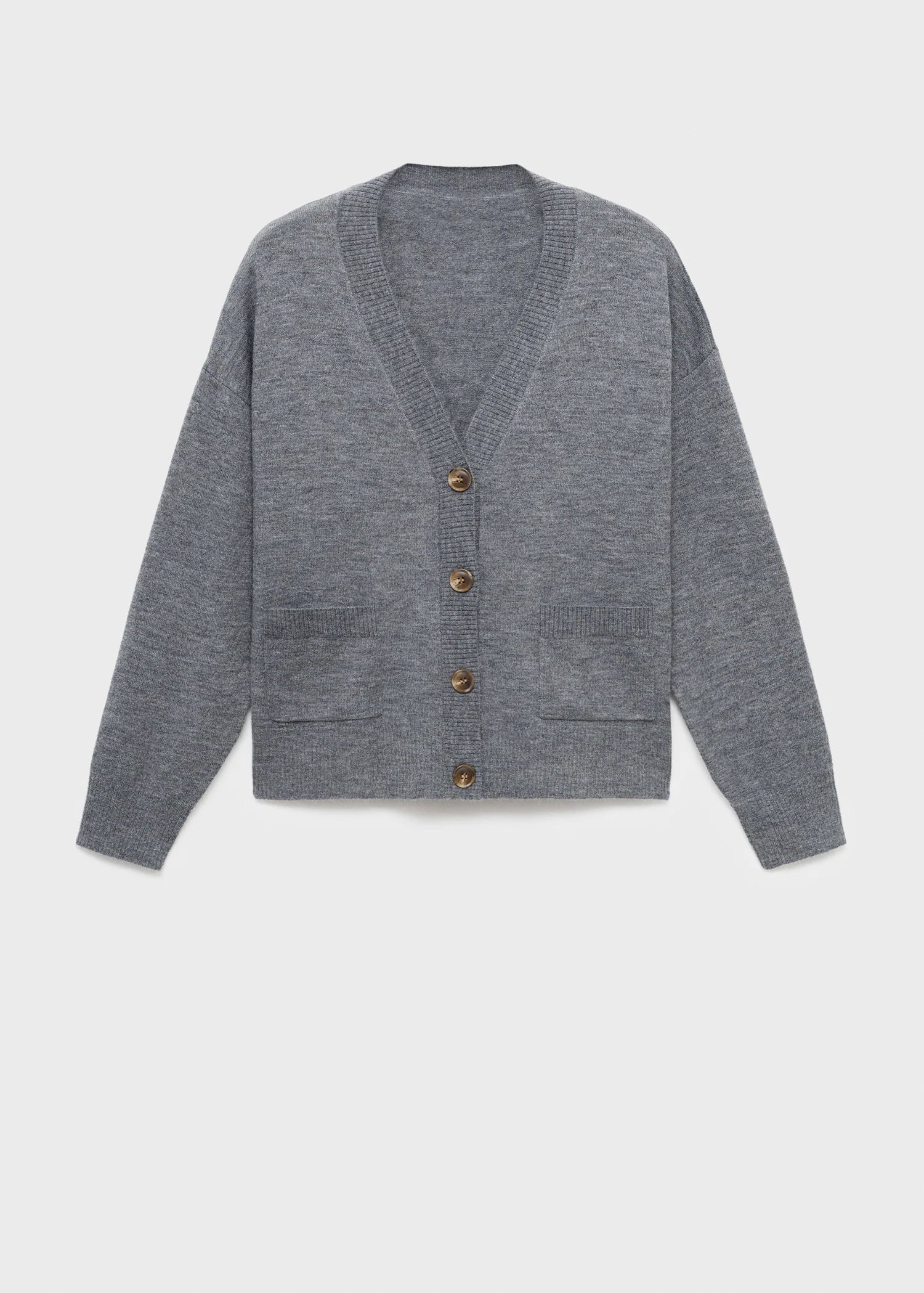 V Neck Cardigan With Pockets