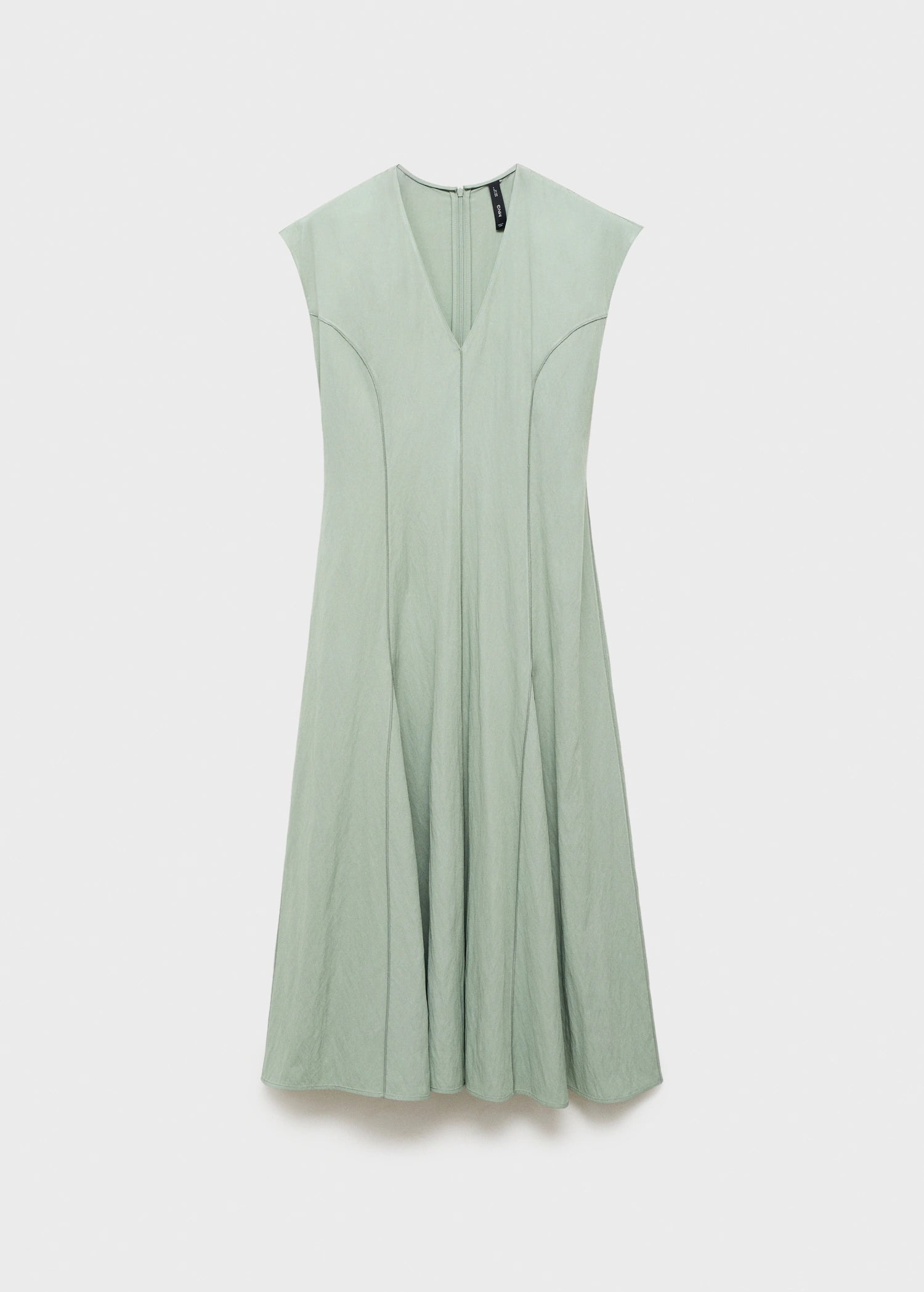 V Neck Dress With Stitching