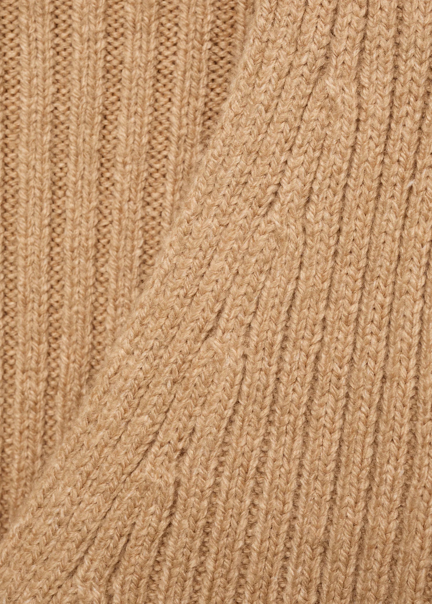 V Neck Ribbed Cardigan