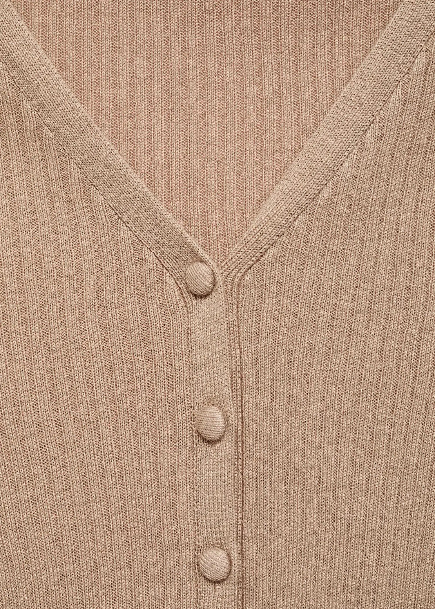 V Neck Ribbed Knit Sweater