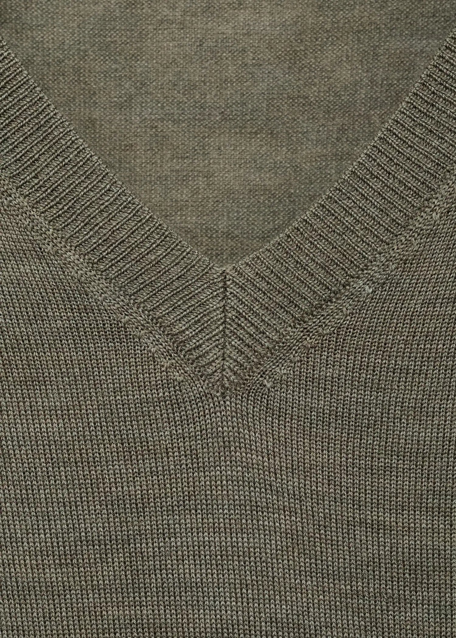 V Neck Wool Sweater