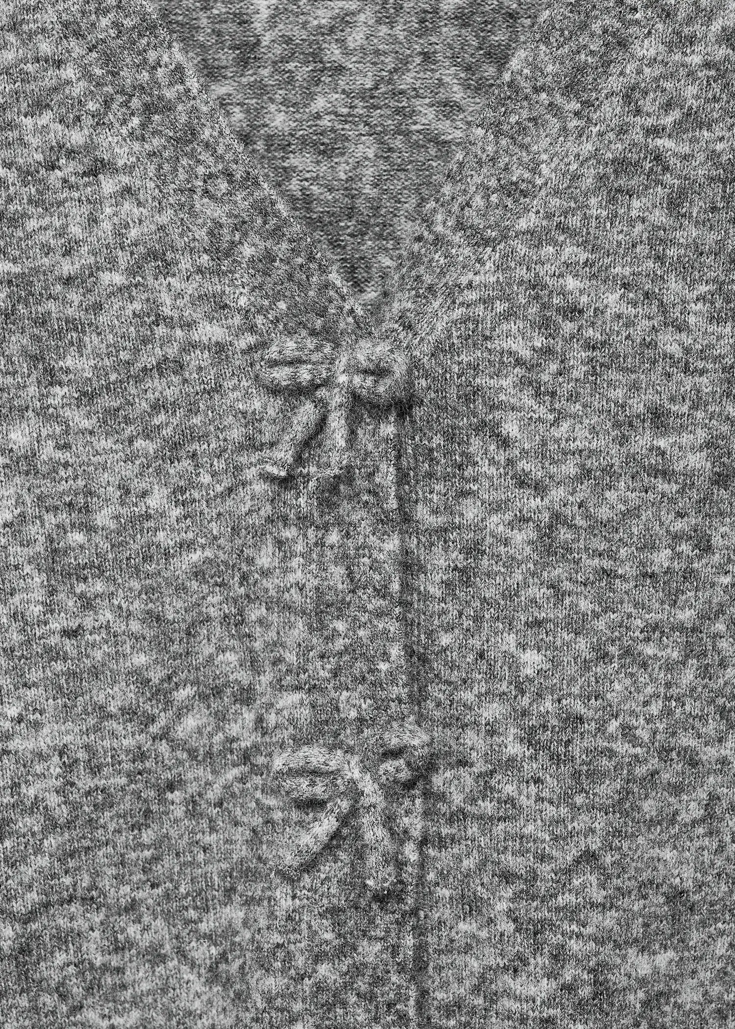 V Neck Wool Blend Cardigan