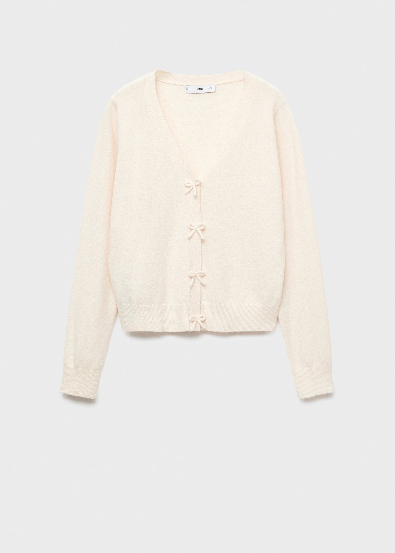 V Neck Wool Blend Cardigan