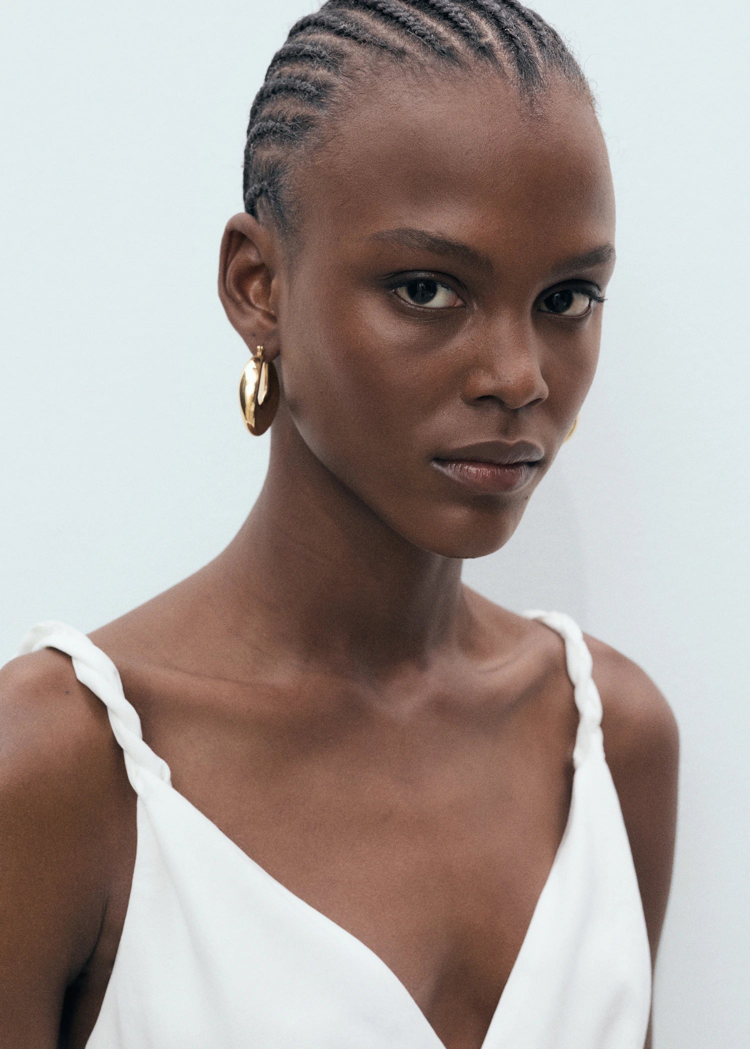 V Neckline Long Dress