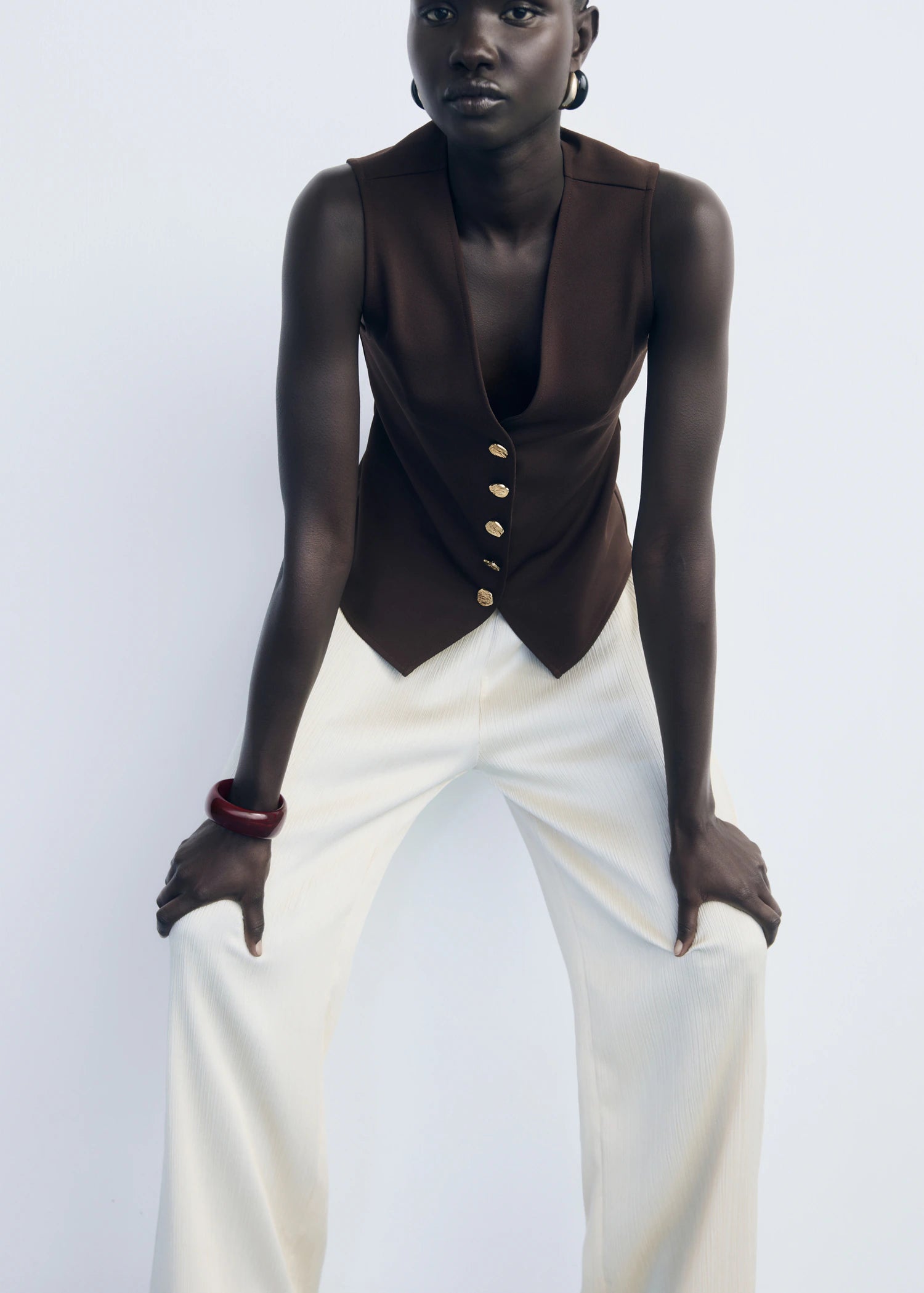 Waistcoat With Jewel Buttons