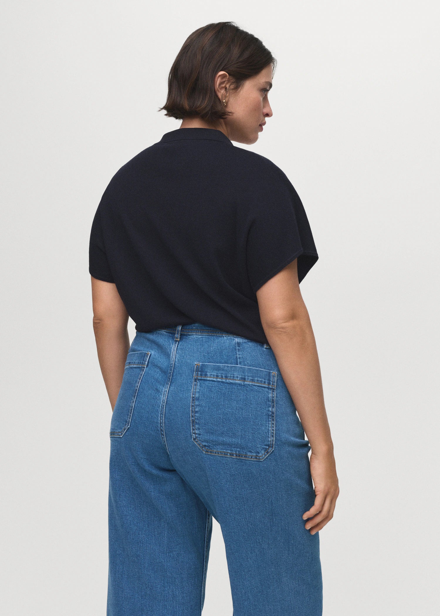 Wide Leg Jeans With Pockets