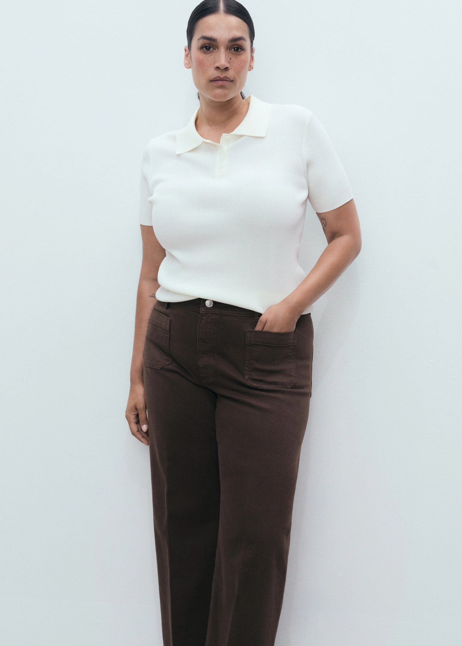 Wide Leg Jeans With Pockets