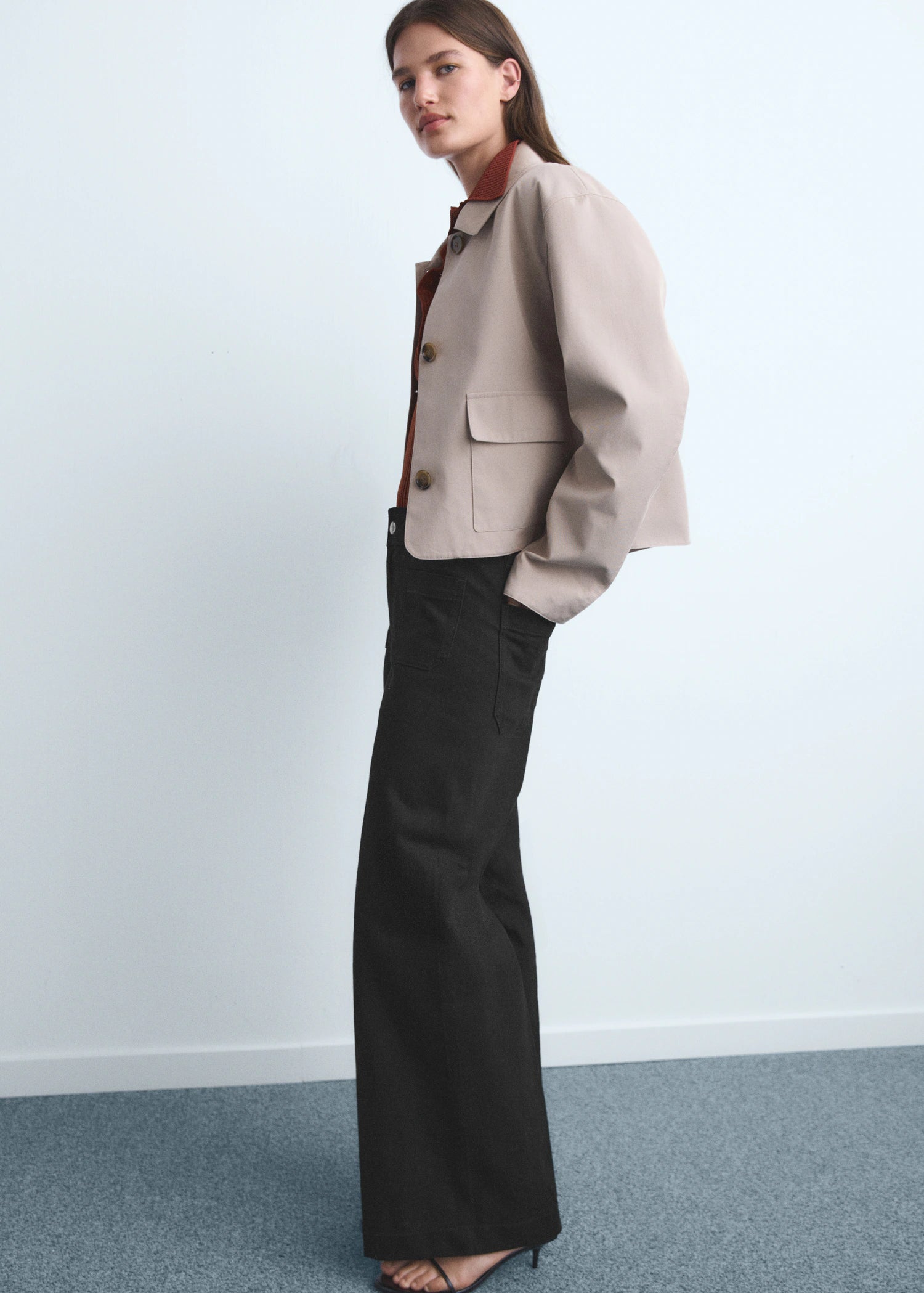 Wide Leg Jeans With Pockets