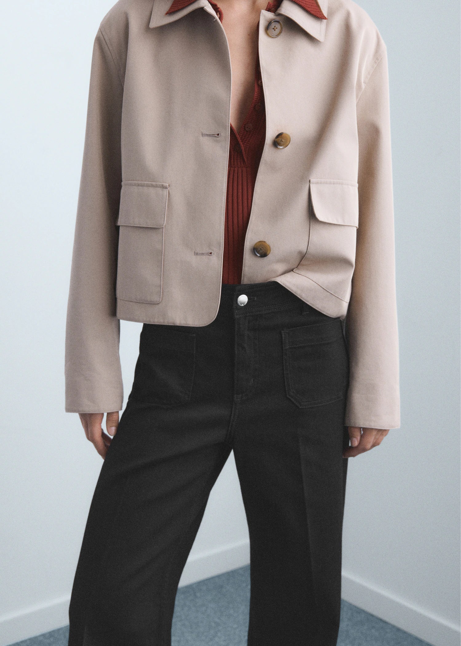 Wide Leg Jeans With Pockets