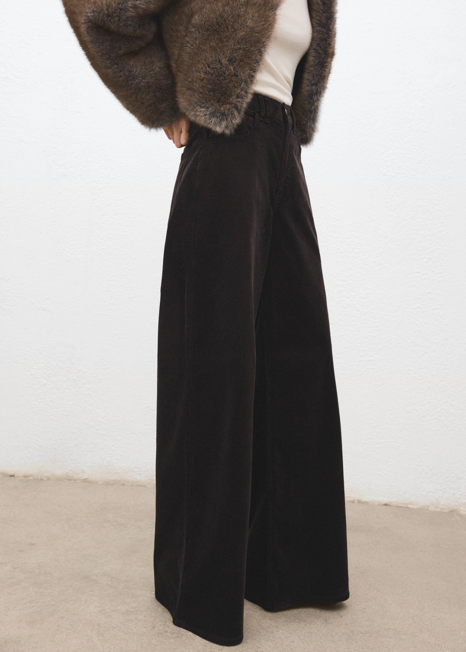 Wide Leg Corduroy Jeans