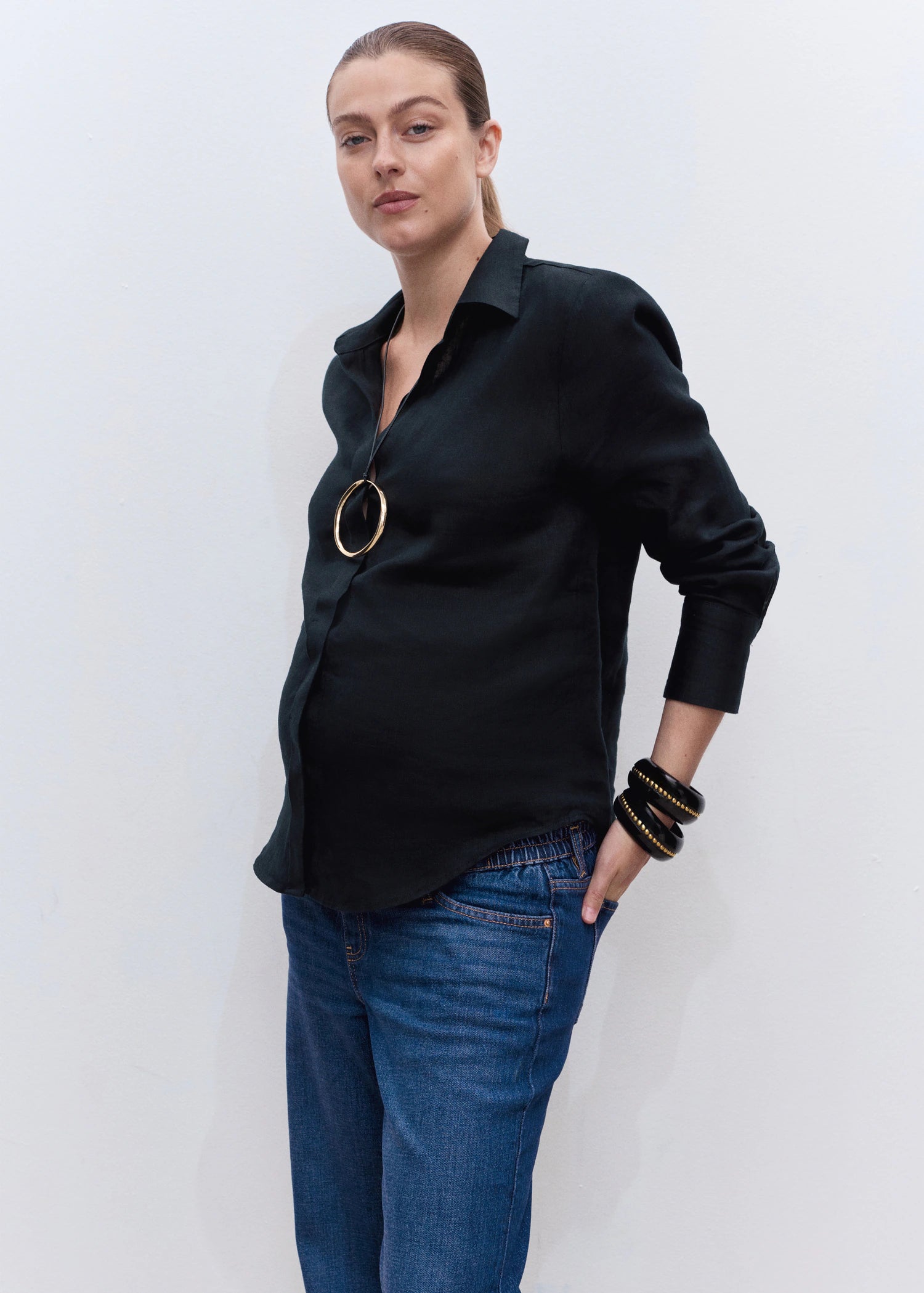 Wide Leg Maternity Jeans