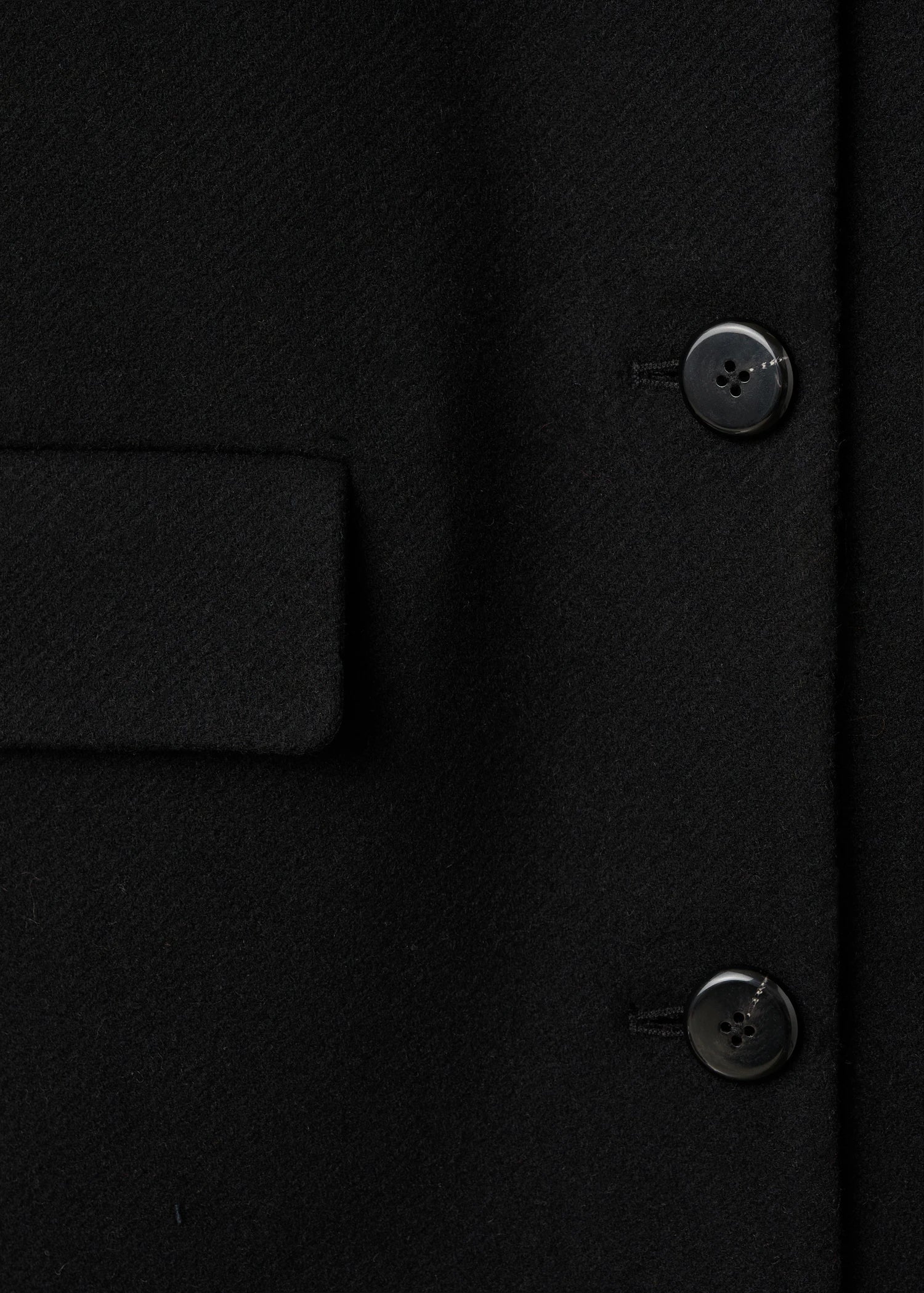 Wool Coat With Fur Collar