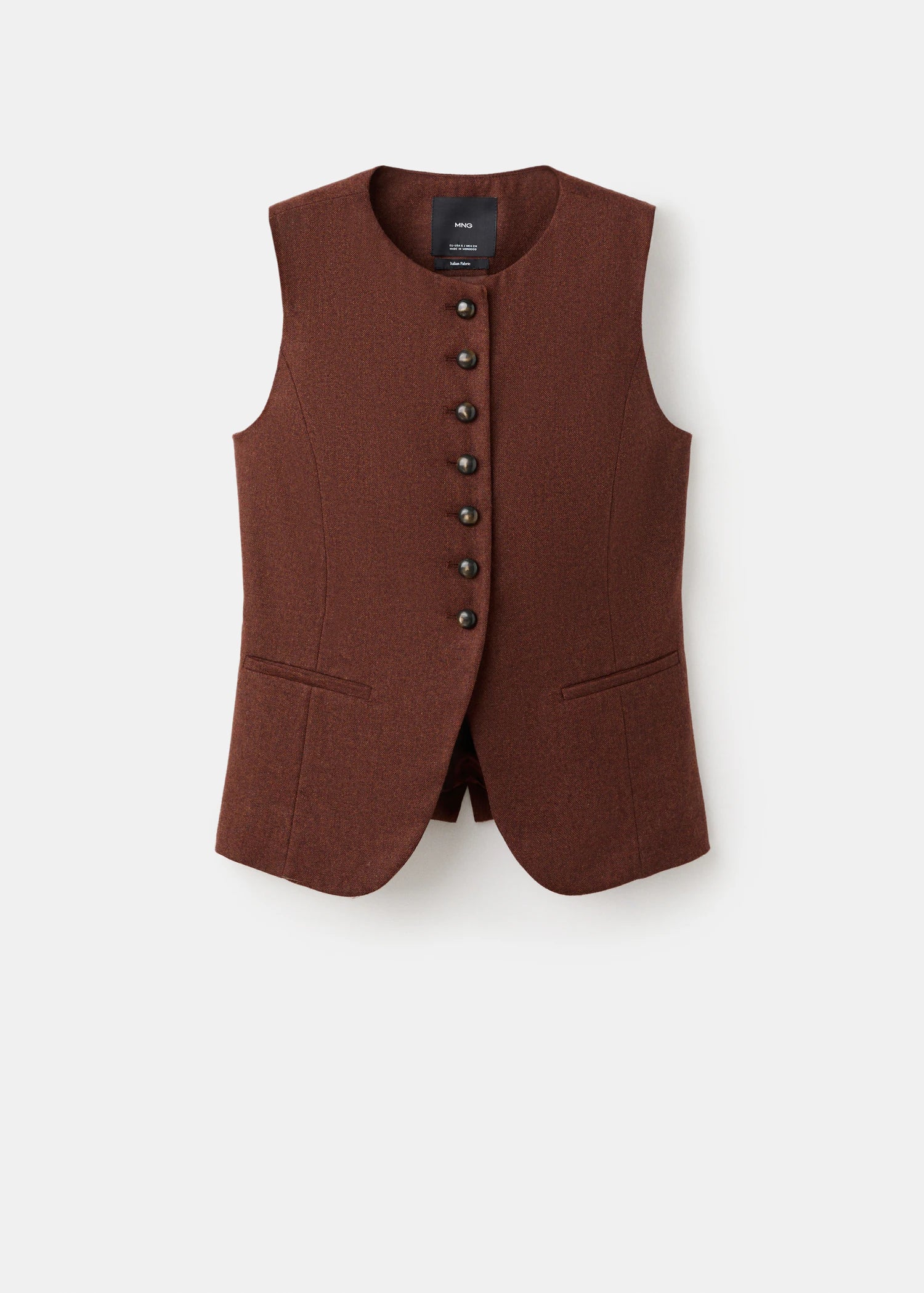 Wool Blend Gilet With Buttons