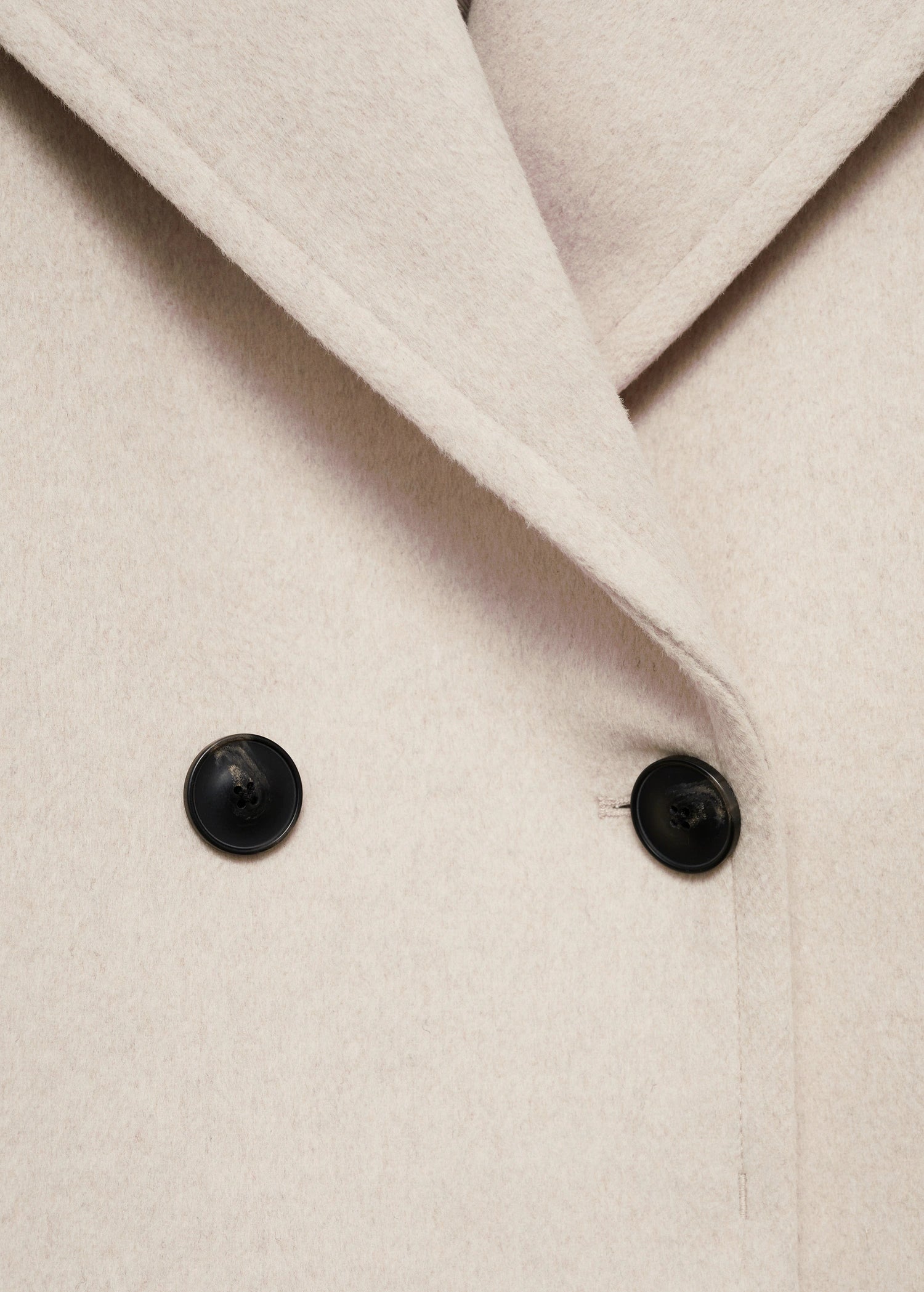 Wool Blend Jacket With Maxi Lapels