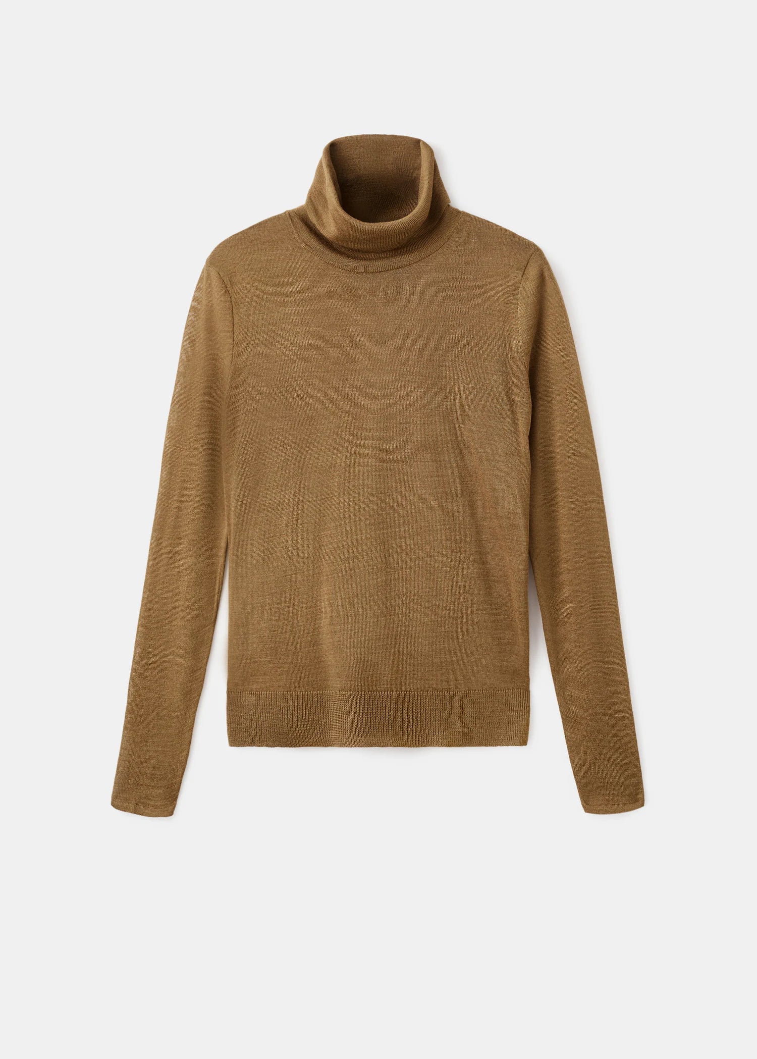 Wool Blend Turtleneck Sweater