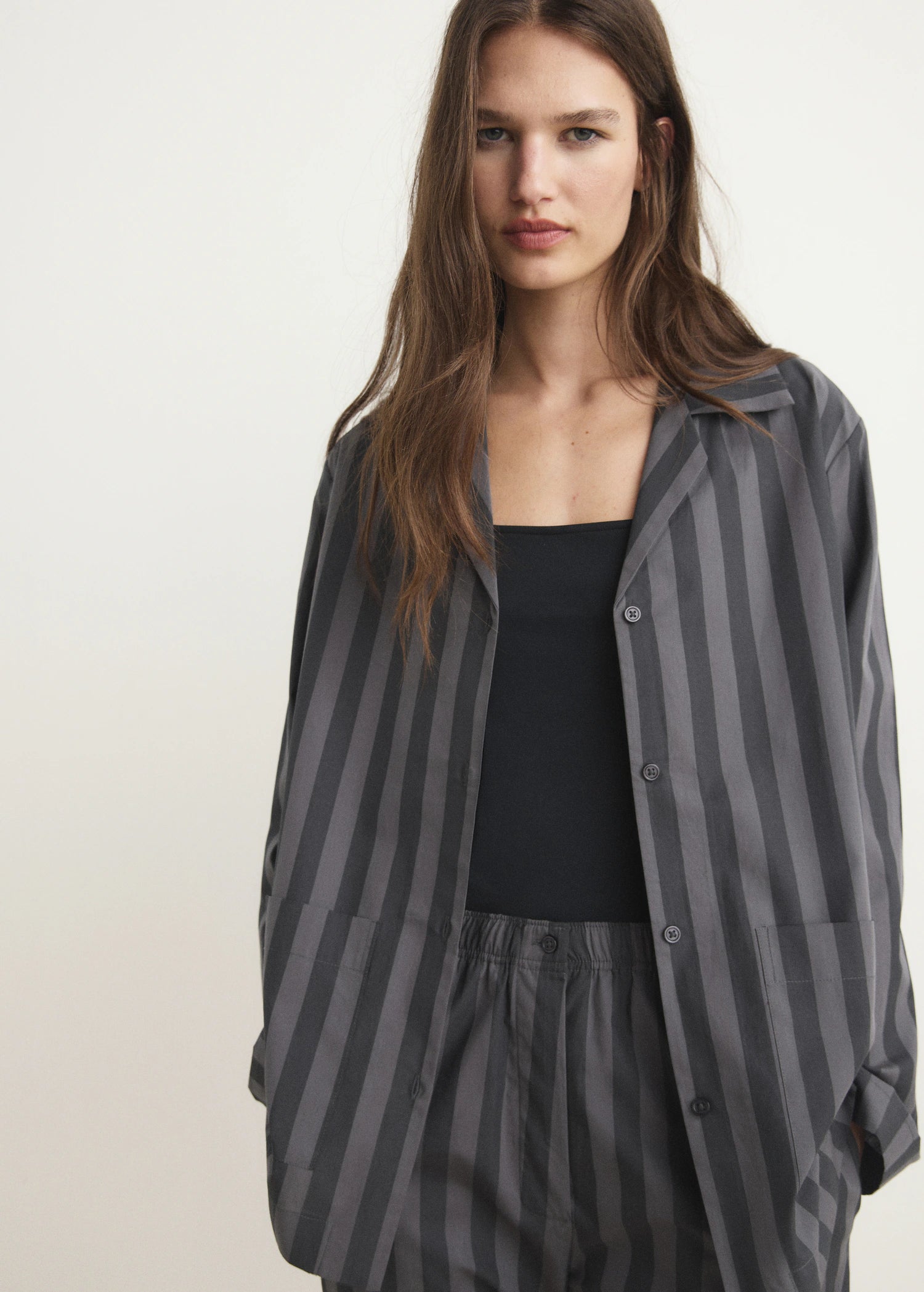 Woven Striped Pyjama Trousers