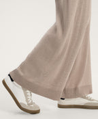 NYLON AND SPLIT LEATHER TRAINERS
