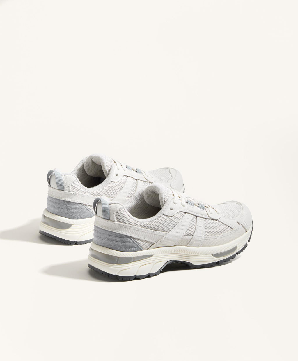 RUNNING STYLE SPLIT LEATHER TRAINERS