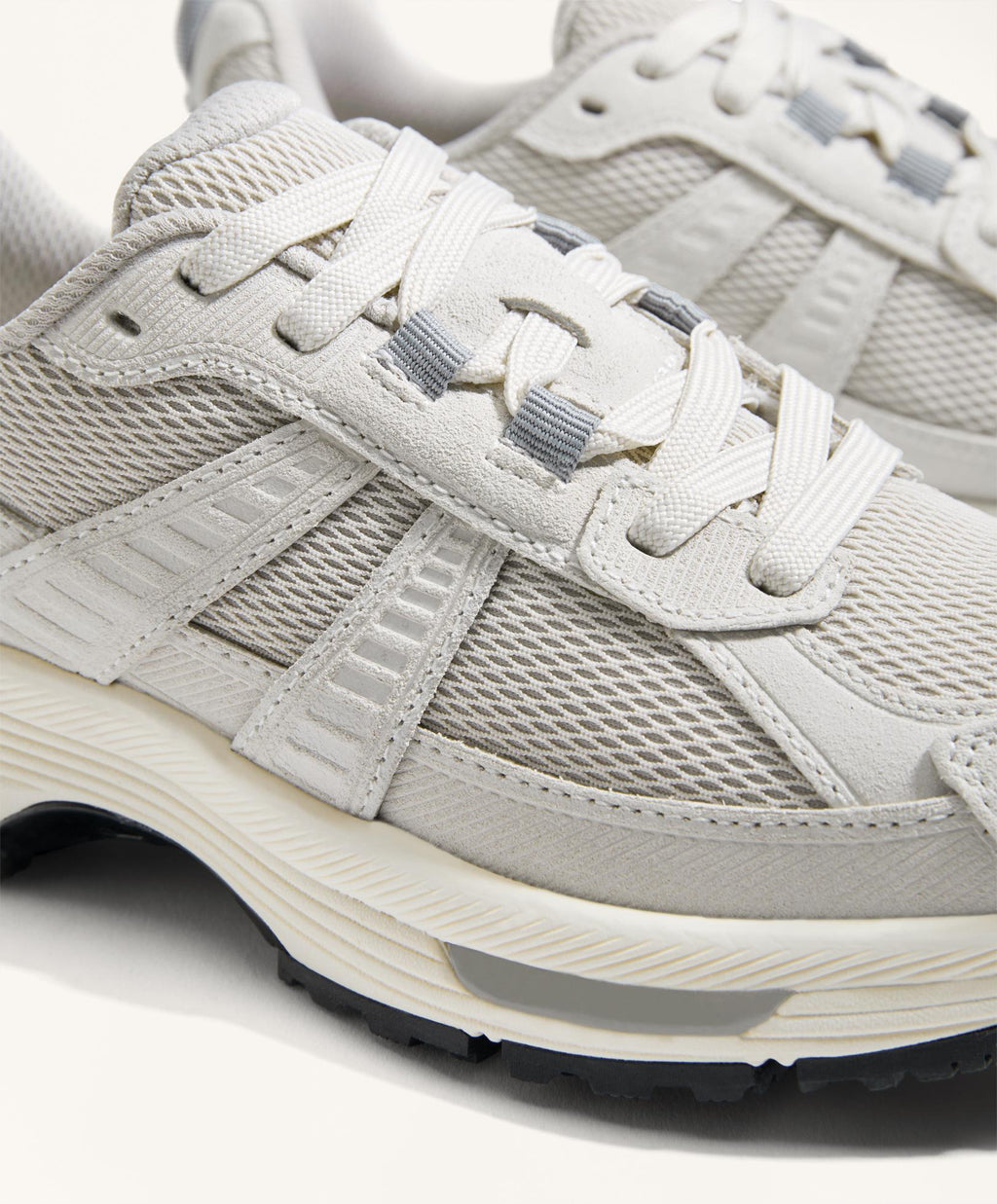 RUNNING STYLE SPLIT LEATHER TRAINERS