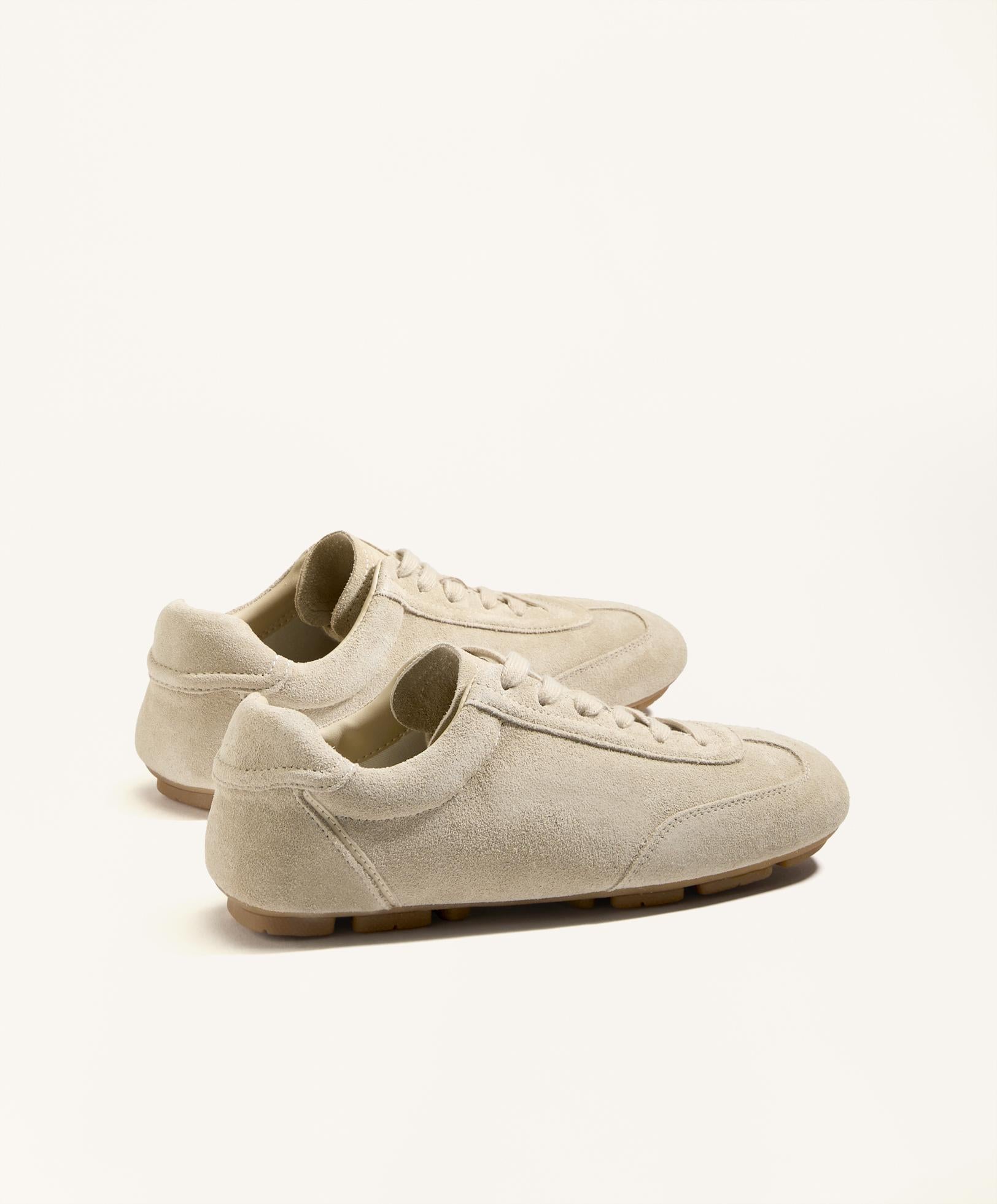 SPLIT LEATHER TRAINERS