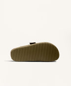 BUCKLED SPLIT LEATHER MULES