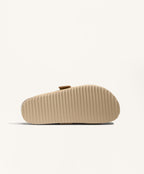 BUCKLED SPLIT LEATHER MULES