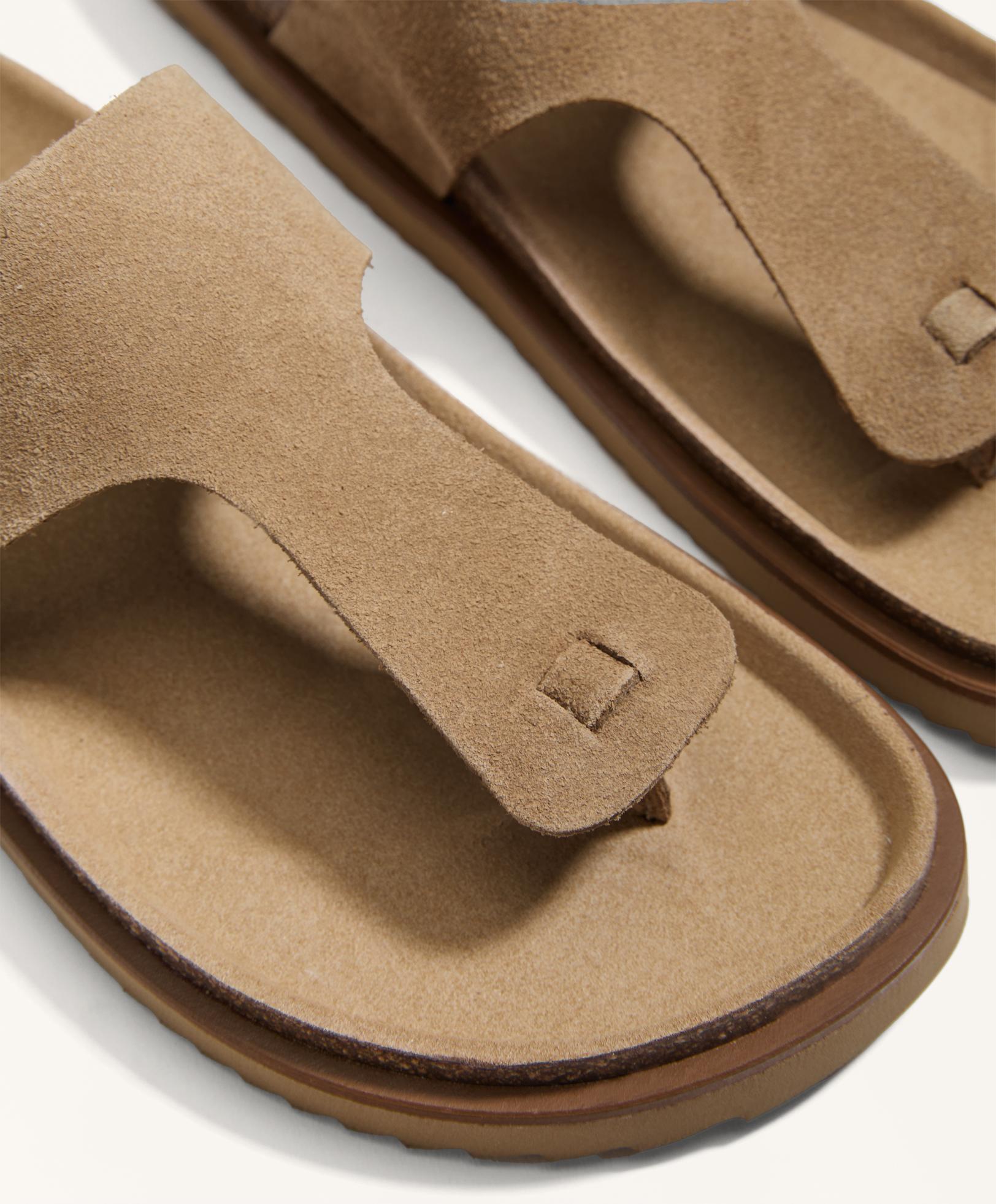 SUEDE T BAR SANDAL