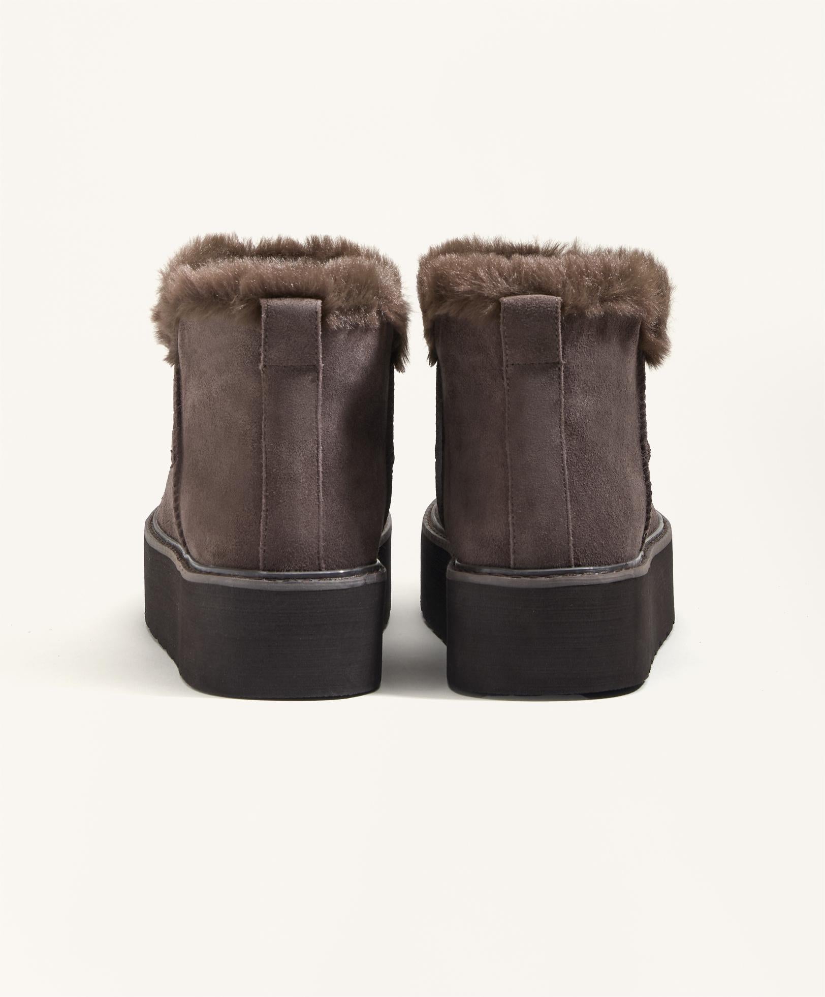 LEATHER PLATFORM BOOT