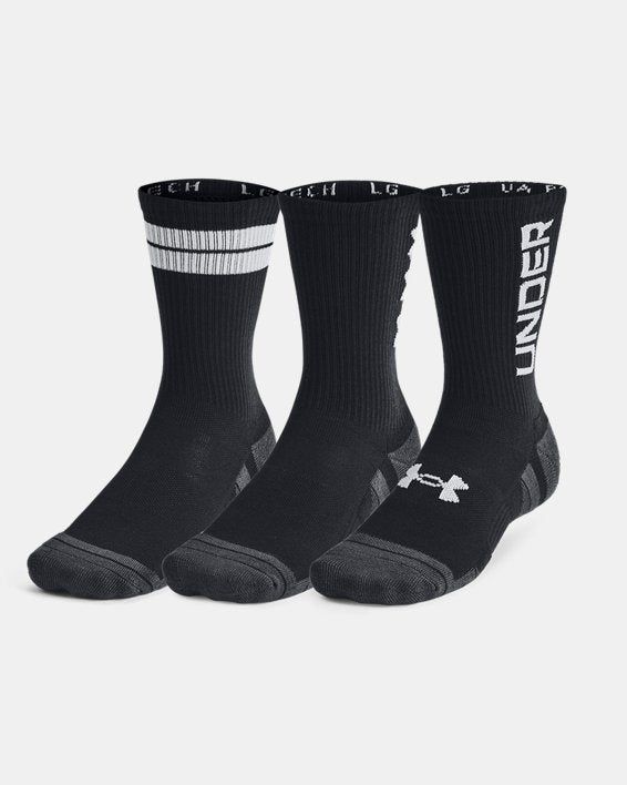UA Performance Tech Unisex 3 Pack Crew Socks