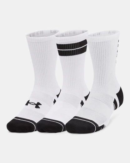 UA Performance Tech Unisex 3 Pack Crew Socks