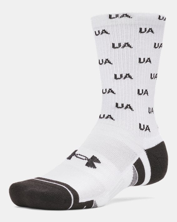 UA Performance Tech Unisex 3 Pack Crew Socks