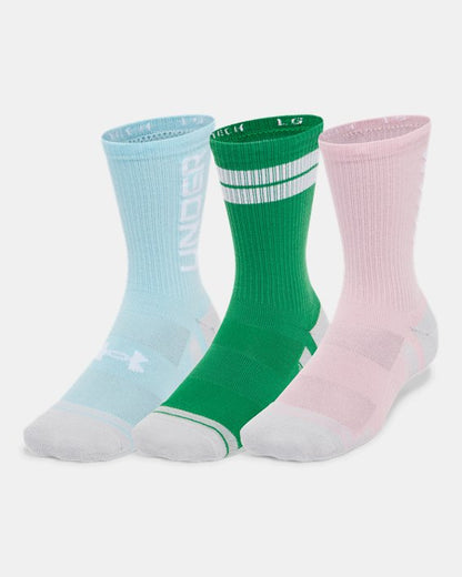 UA Performance Tech Unisex 3 Pack Crew Socks
