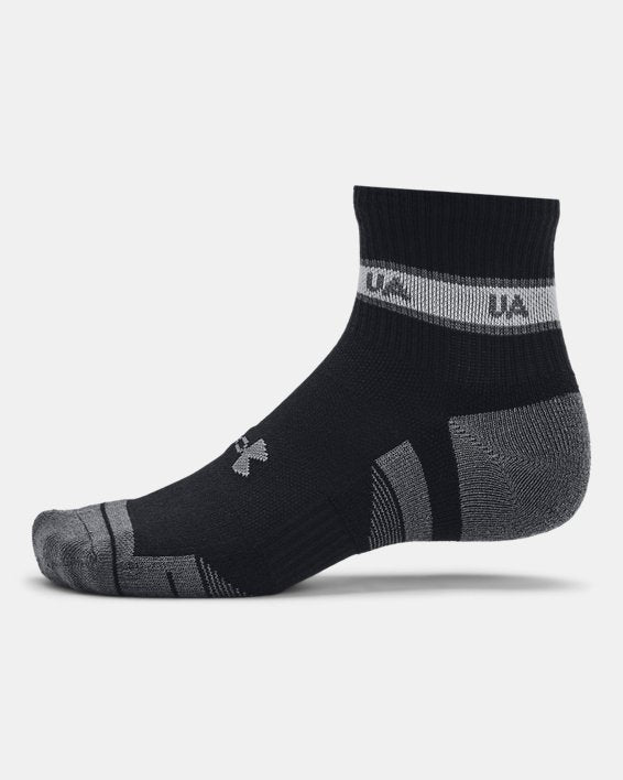 UA Performance Tech Unisex 3 Pack Quarter Socks