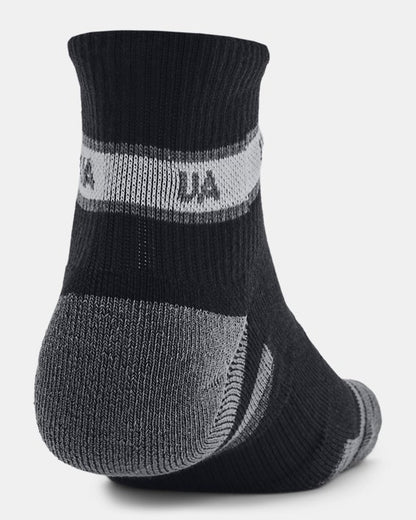 UA Performance Tech Unisex 3 Pack Quarter Socks