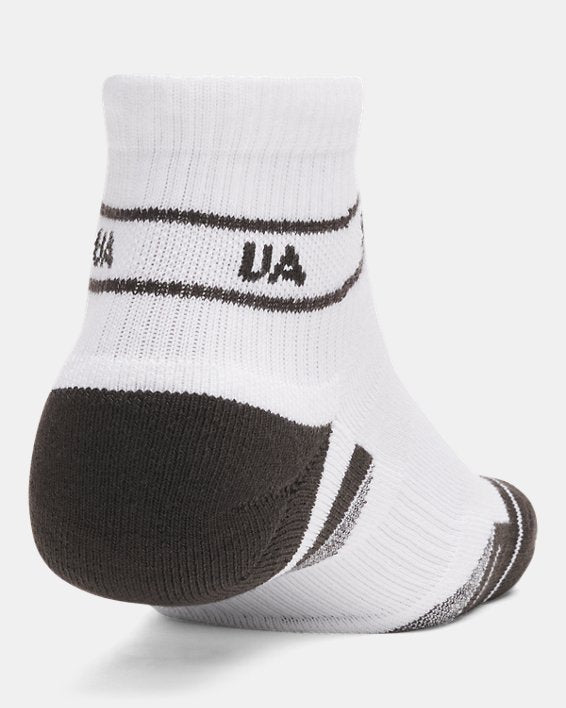 UA Performance Tech Unisex 3 Pack Quarter Socks