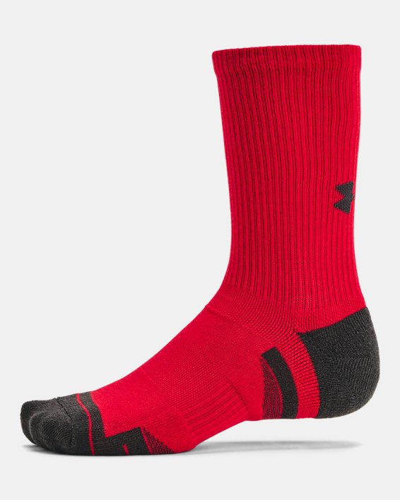 UA Performance Tech Unisex 6 Pack Crew Socks