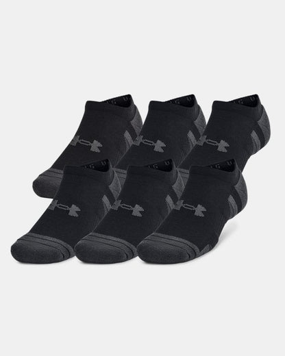 UA Performance Tech Unisex 6 Pack No Show Socks