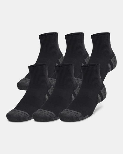 UA Performance Tech Unisex 6 Pack Quarter Socks